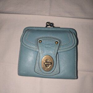 Coach leather 2-in-1 bifold wallet and coin purse